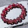 Red, Gold, and Rainbow Strawberry-Colored Crystal High-End Custom-Made Crystal Bracelet