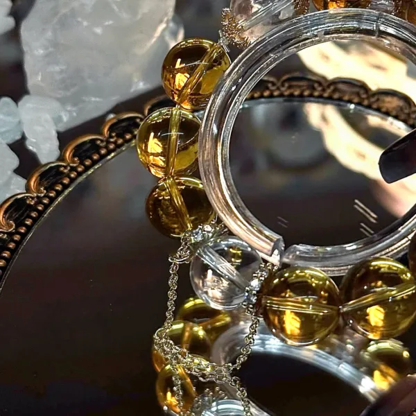 Collector's Grade Natural Citrine Bracelet Pure Citrine Jewelry Bracelet