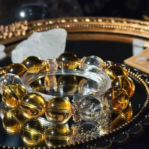 Collector's Grade Natural Citrine Bracelet Pure Citrine Jewelry Bracelet