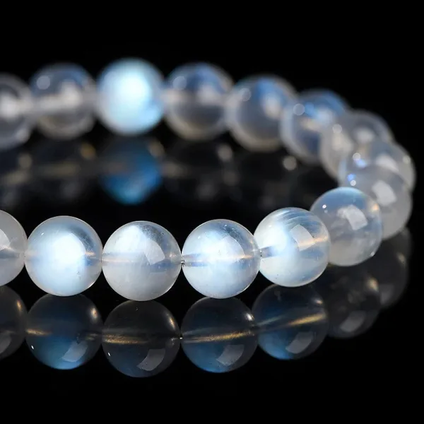 Natural Blue Moonlight Bracelet for Women Crystal Bead Bracelet Jewelry Gift for Girlfriend or Best Friend's Birthday Premium Crystal