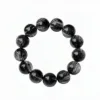 Collector's Grade Natural Brazilian Black Rutilated Quartz Bracelet Black Crystal Couple's Rutilated Quartz Bracelet Men's Gift for Women