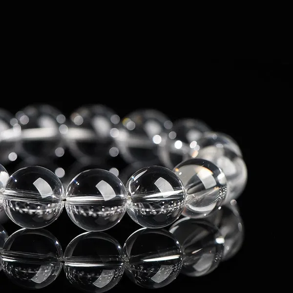 Natural White Crystal Bracelet for Women Collector's Grade Brazilian Raw Stone Genuine Crystal Bracelet for Women Couple's Gift